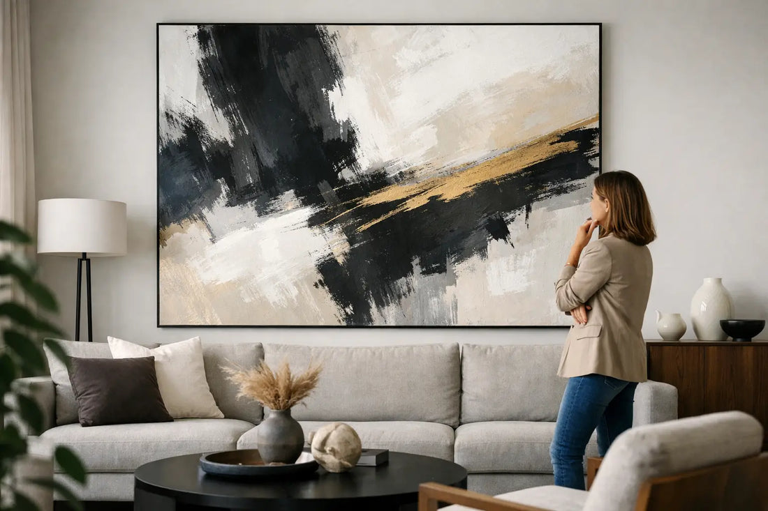 How to Choose Oversized Art That Commands a Room
