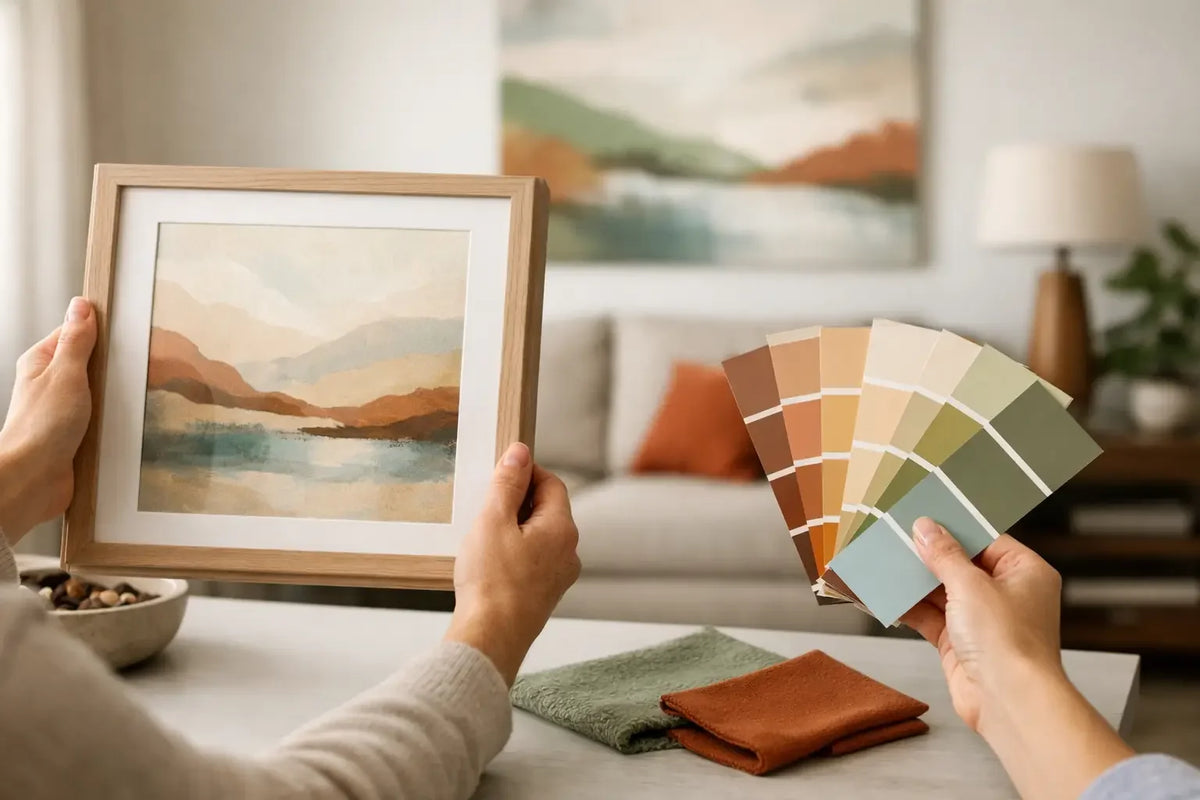 How to Match Artwork to Room Palette With Intent