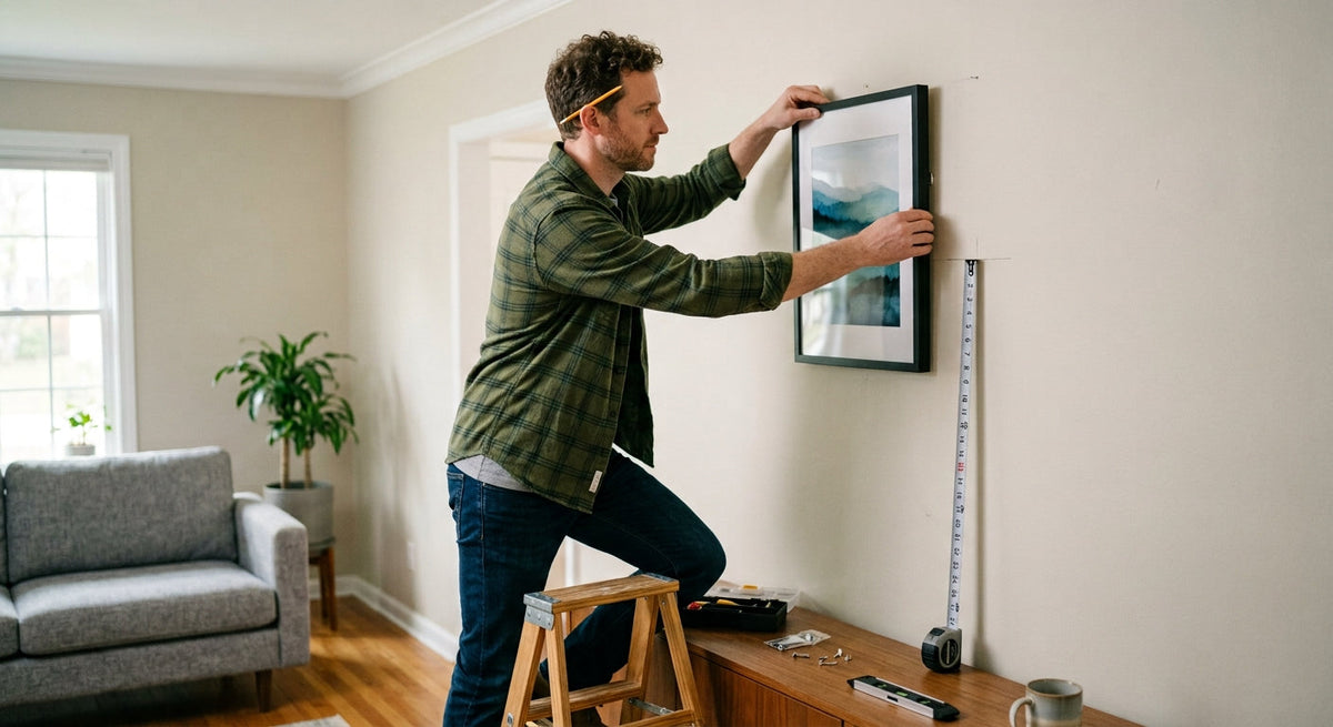 How High to Hang Pictures: The 57–Inch Rule, Room by Room