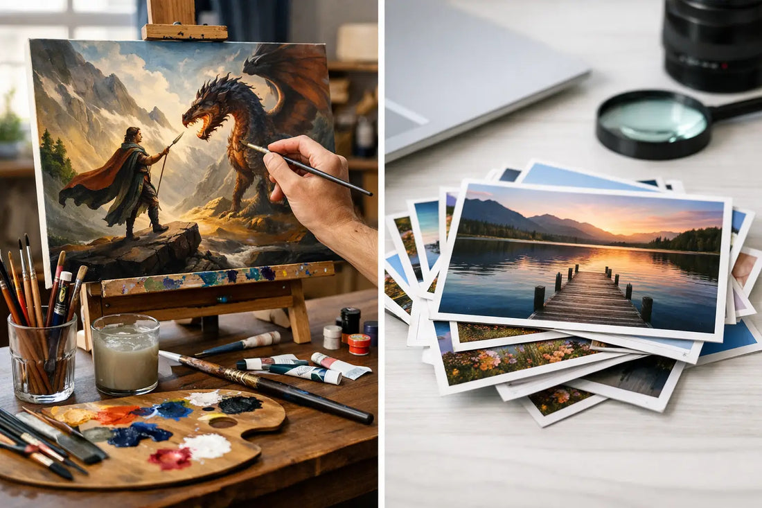 Custom Art Versus Stock Art: Which Belongs?