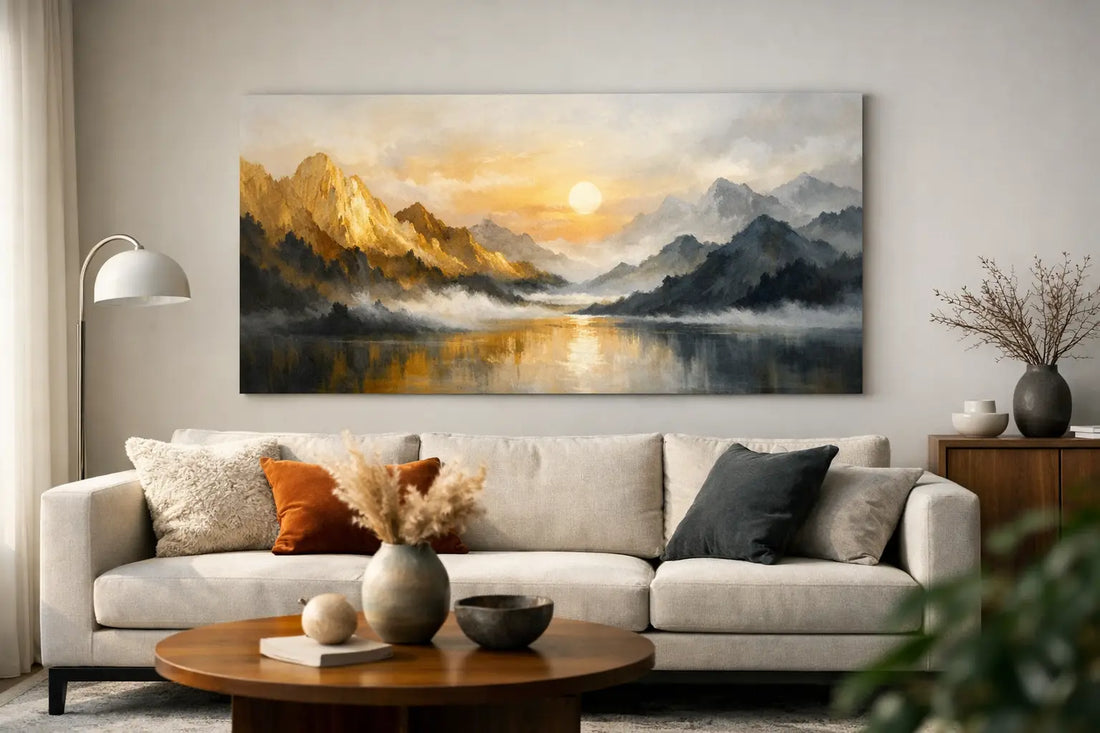 Custom Art for Living Room That Defines a Space