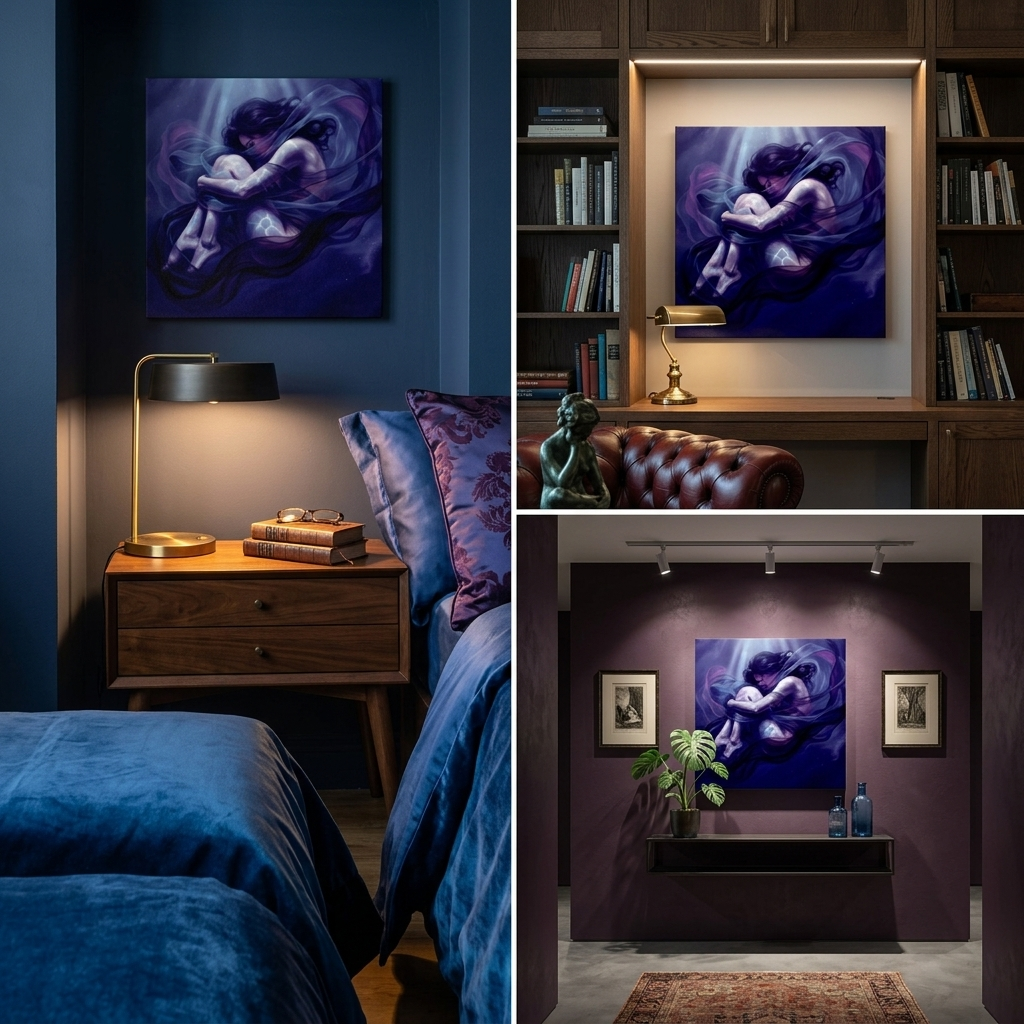 "Drowning" Classical Study Matte Canvas Print | Fine Art Form Study