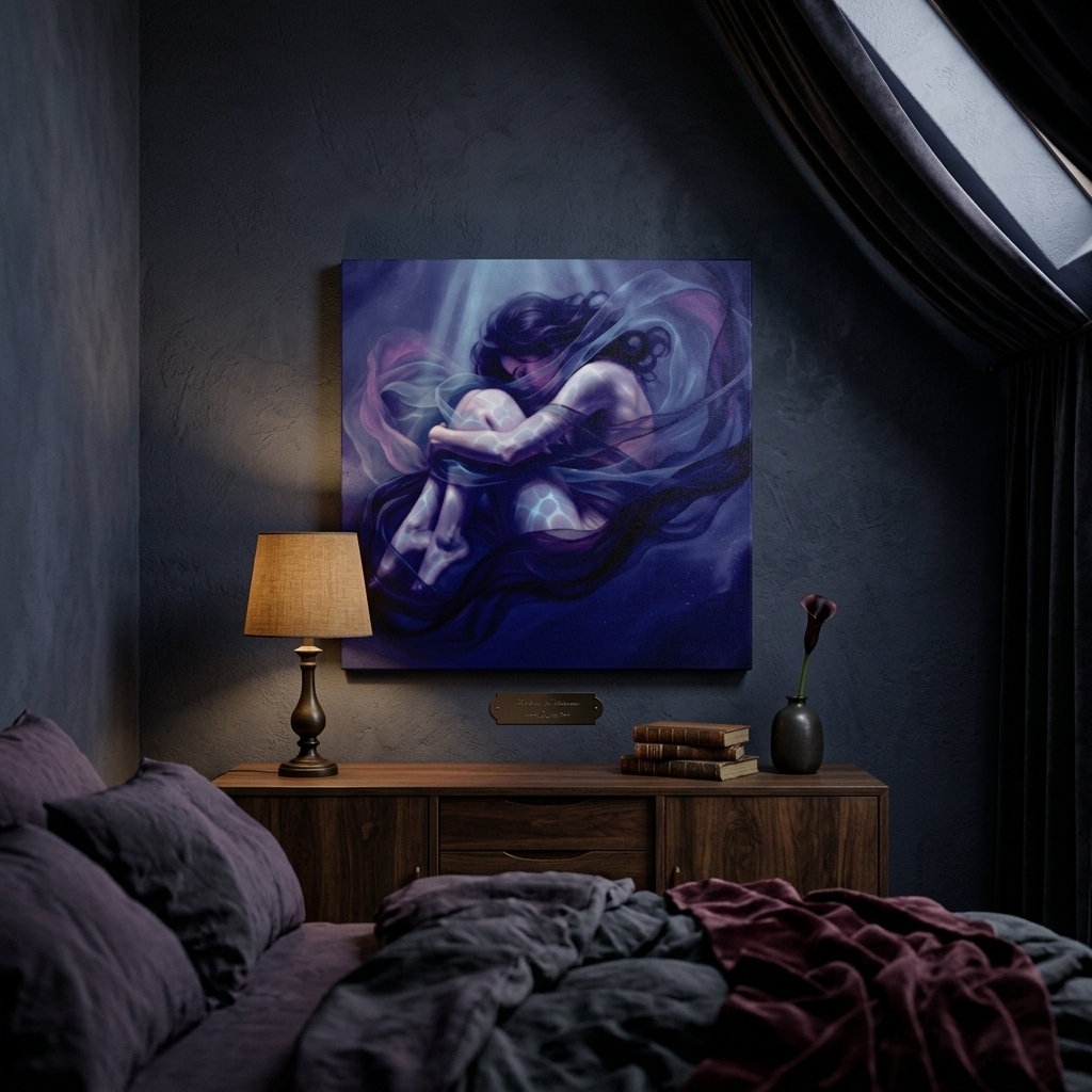 "Drowning" Classical Study Matte Canvas Print | Fine Art Form Study