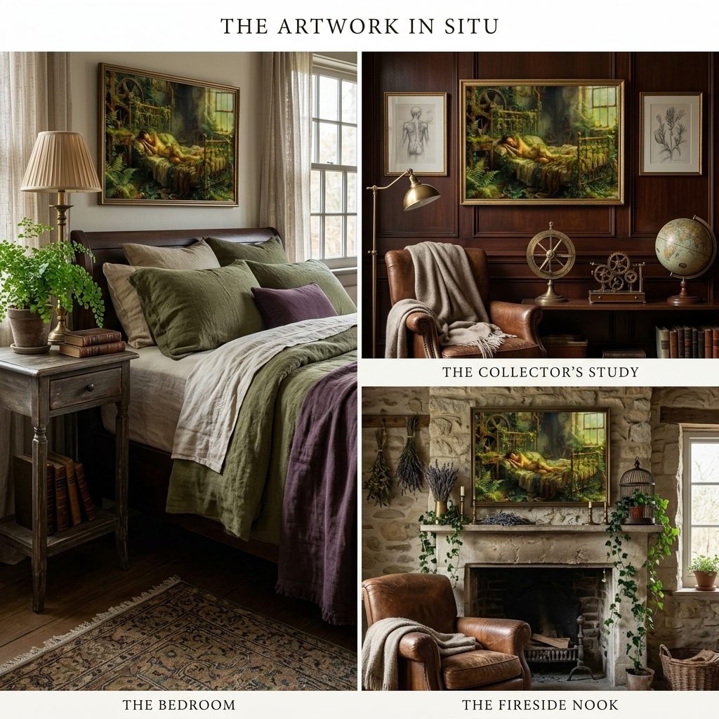 "Overgrown: The Industrial Loneliness" Classical Study Matte Canvas Print | Fine Art Form Study