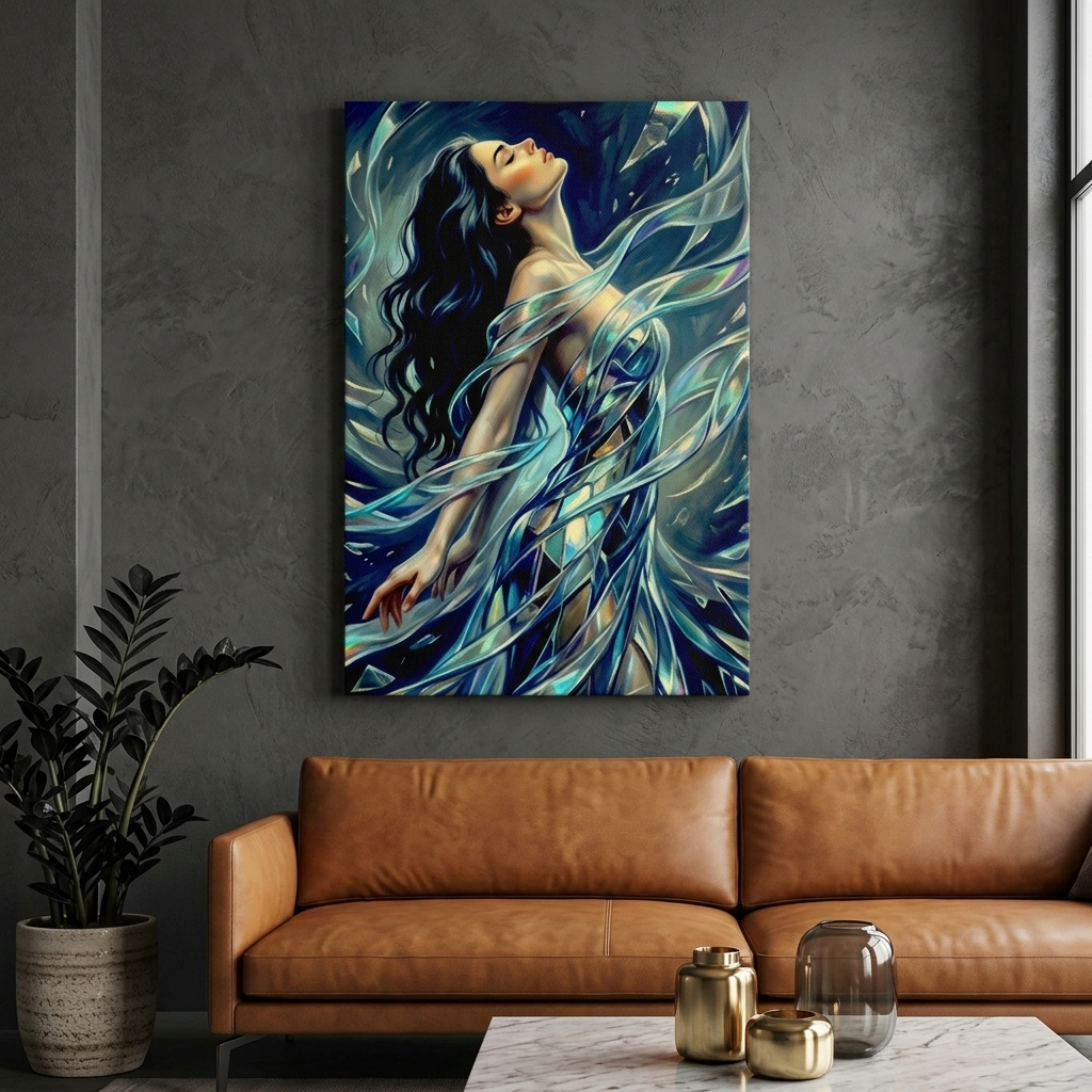 "Shattered" Classical Study Matte Canvas Print | Fine Art Form Study