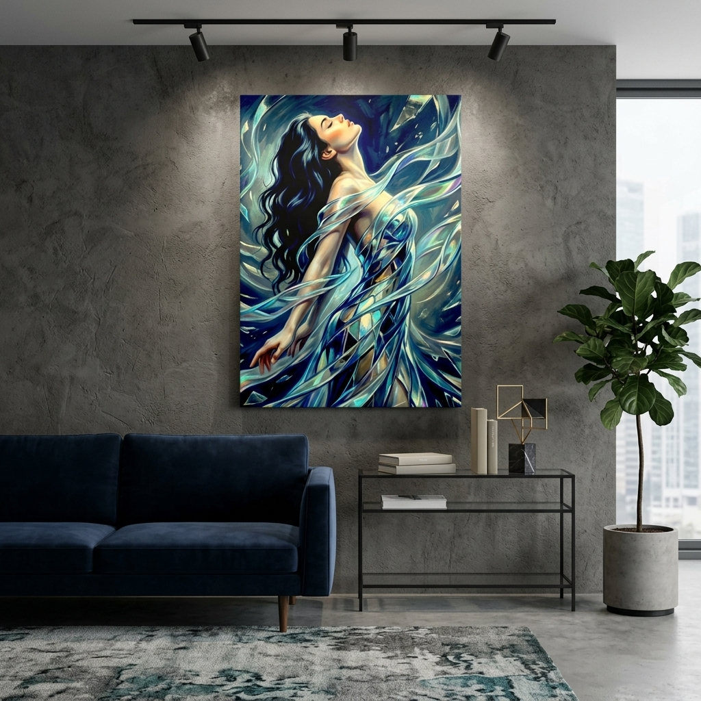 "Shattered" Classical Study Matte Canvas Print | Fine Art Form Study