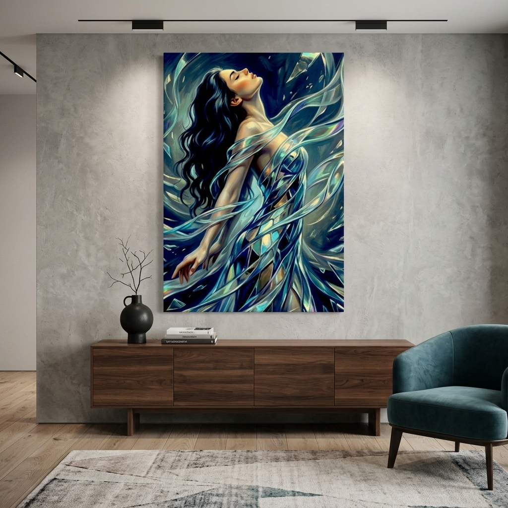 "Shattered" Classical Study Matte Canvas Print | Fine Art Form Study
