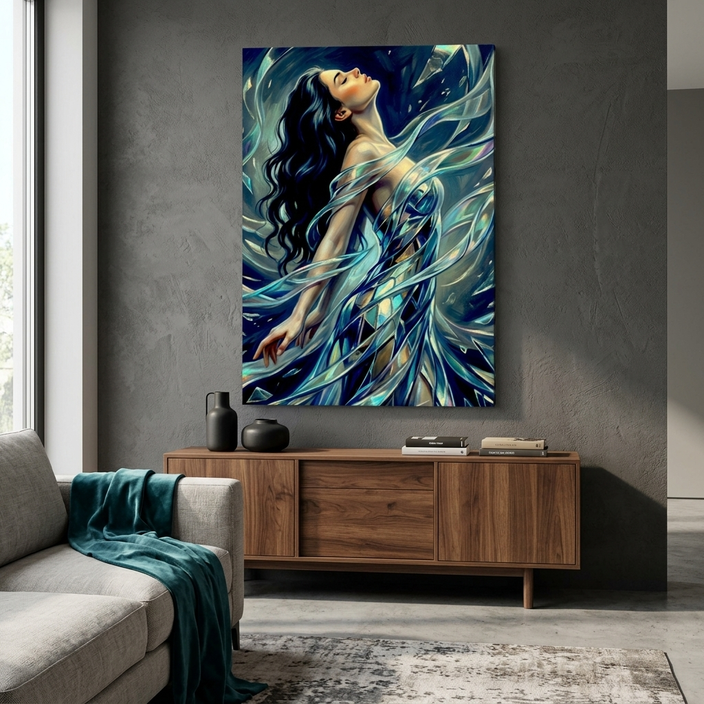 "Shattered" Classical Study Matte Canvas Print | Fine Art Form Study