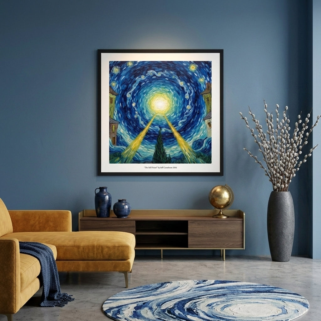 Impression sur toile céleste inspirée de Van Gogh "Le point immobile"
