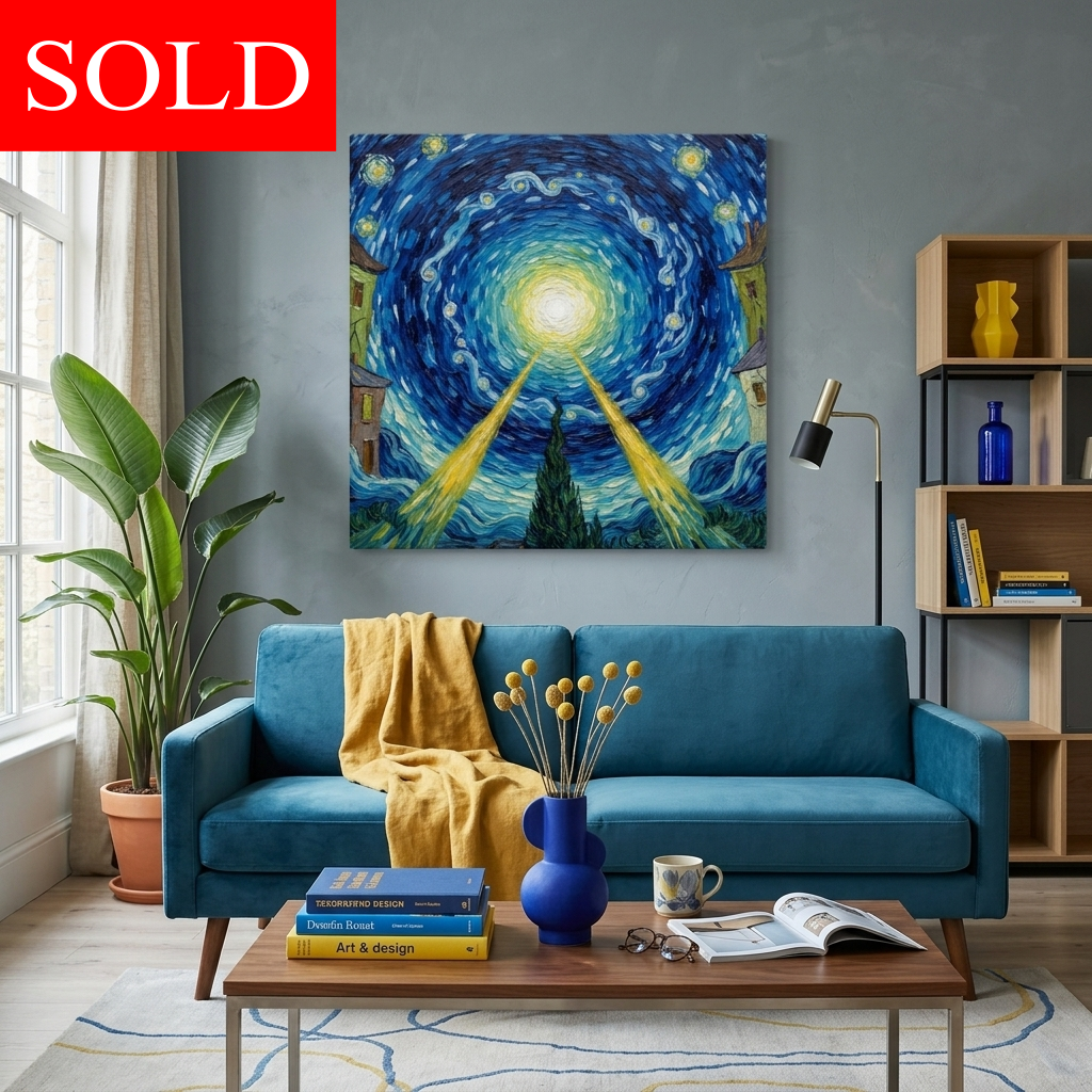 "The Still Point" Van Gogh Inspired Impressionist Art | Framed Poster Reproduction