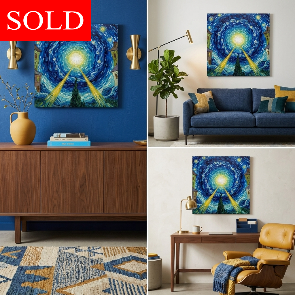 "The Still Point" Van Gogh Inspired Impressionist Art | Framed Poster Reproduction