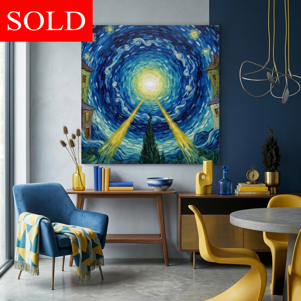 "The Still Point" Van Gogh Inspired Impressionist Art | Framed Poster Reproduction
