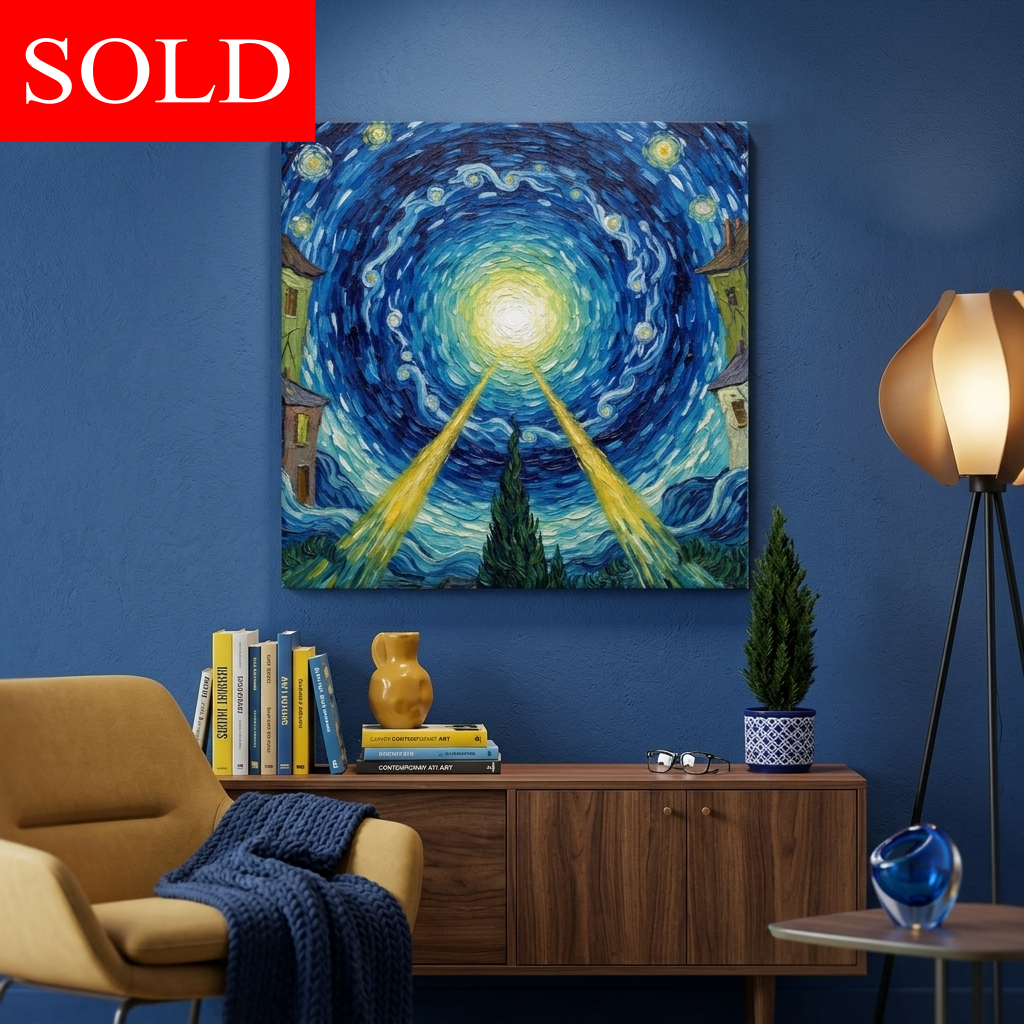 "The Still Point" Van Gogh Inspired Impressionist Art | Framed Poster Reproduction